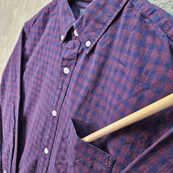 Bonobos Shirt Slim Fit Button-Down Multicolor Plaid Pocket Long Sleeve Mens Sz M - Picture 8 of 10